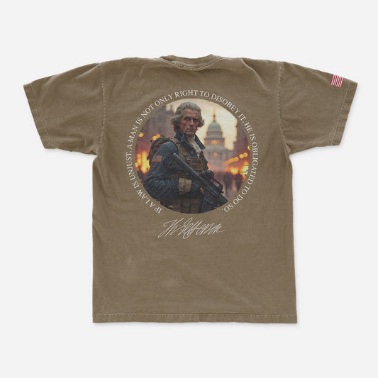 Thomas Jefferson "Disobey" T-Shirt | 2A Patriotic Apparel | Made in the USA
